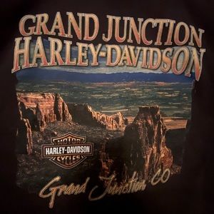 Harley Davidson men’s XL black teeshirt.  Grand Junction HD.